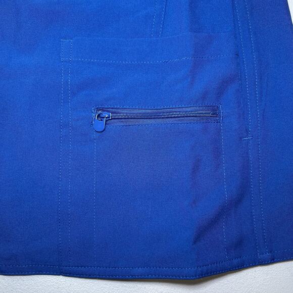 Med Couture Activate Performance Stretch Scrub Top Women’s Size Small‎ Royal NWT - Picture 4 of 7
